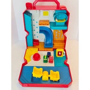 Lakeshore Carry Around Robot Town Playset- 3 Mini Robot Figures